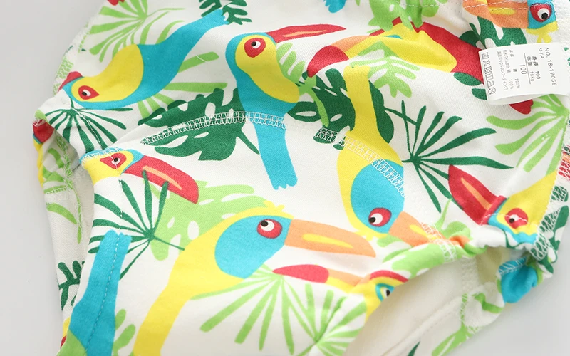 8 шт. моющиеся Мультяшные хлопковые детские тренировочные штаны для горшка