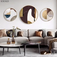creative abstract metal art wall hanging hanging picture home photo frame round background wall decorative paintings decoration