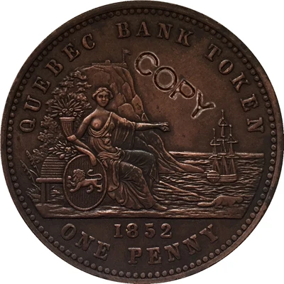 

Канада 1852 копия 1 Пенни Монеты 34,1 мм