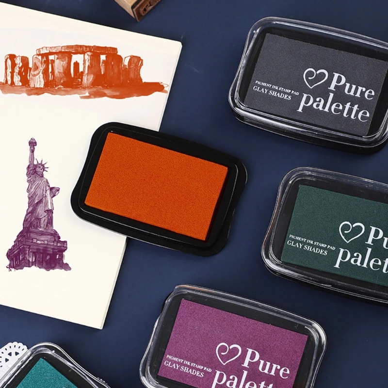 

Handmade DIY Water Based Scrapbooking Ink Pad for Rubber Stamps Printing Wood