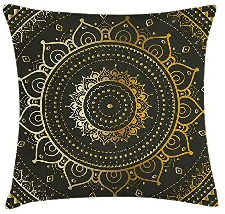 

Pooizsdzzz Manda Throw Pillow Cushion Cover, Tribal Harmonyic Art Illuration Print, Decorative Square Accent Pillow Case