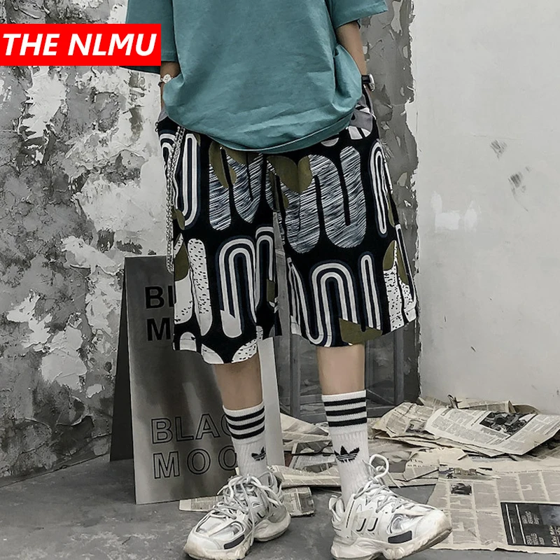 Новинка 2020 мужские шорты спортивные штаны модные с принтом эластичной резинкой