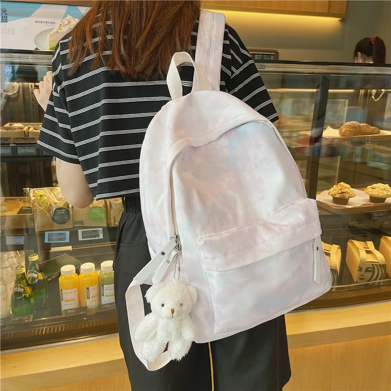 

JOYPESSIE Fashion Girls Bookbag Backpack College Mochila Women Kawaii Waterproof Bagpack for Teenager Cute Schoolbag Travel Bag