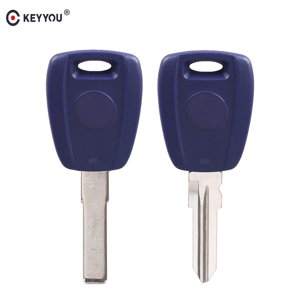 Чехол KEYYOU для ключа с синим чипом транспондера 20X чехол Fiat 500 Ducato Stilo Punto Seicento