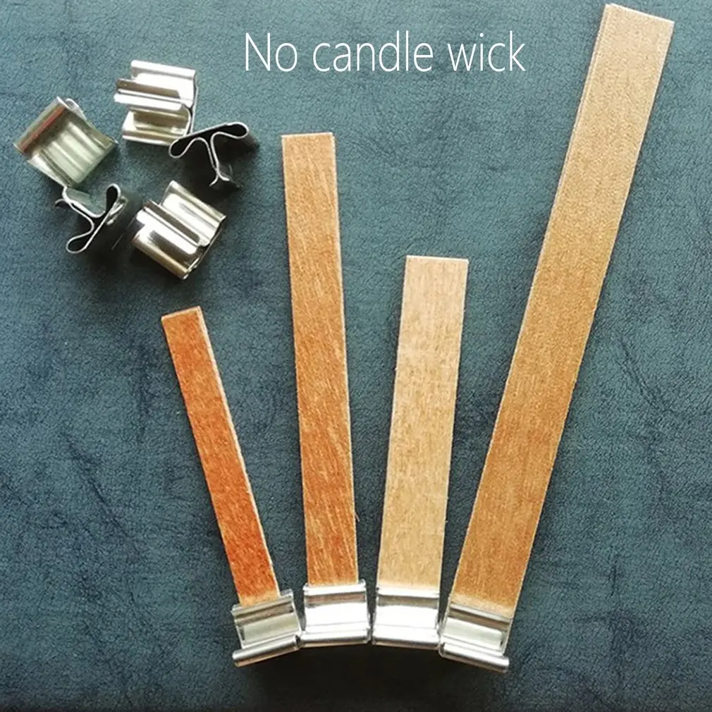 Деревянный фитиль восковая свеча ручной работы деревянный сердечник с
