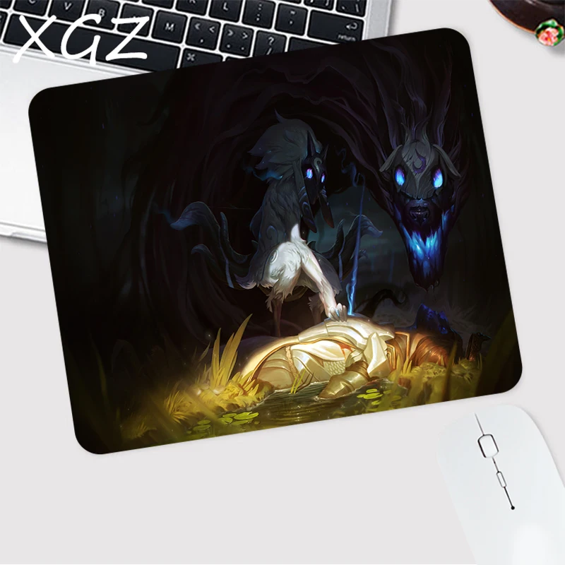 

Small Desk Mat League of Legends Kindred LOL 22x18 Mouse Pad Latop Mat Keyboard Desk Mousepad Keyboard Pad Computer Accessories