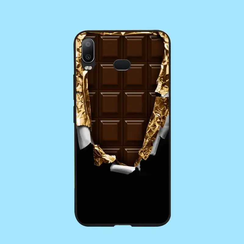 CUTEWANAN Wonka Bar с золотым билетом Alpen Золотой шоколадный чехол для телефона Samsung A10 A20 A30