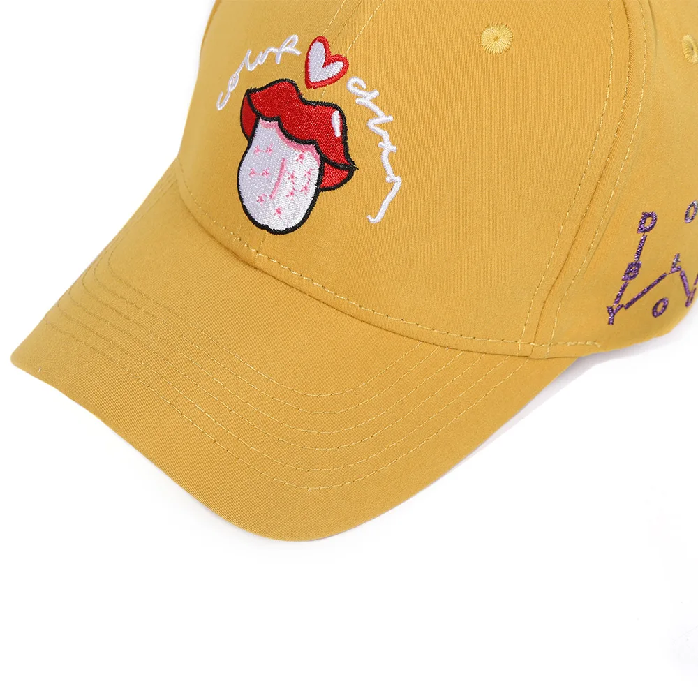 

2021 Snapback Caps Men Women Embroidery Cartoon Tongue Baseball Cap Hip Hop Casquette High Quality Cotton Black Truck Driver Hat