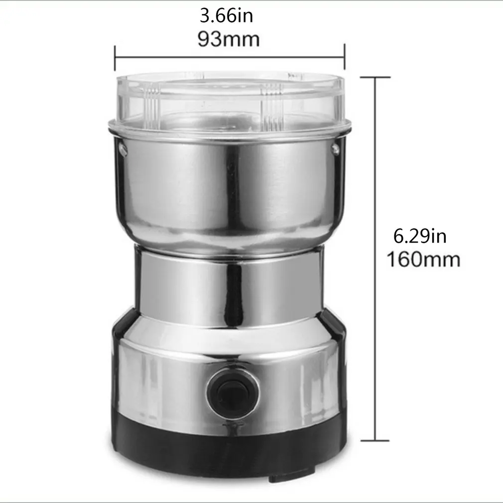 

220V 150W Coffee Grinder Electric Mini Bean Nut Grinder Coffee Beans Multifunctional Home Coffe Machine Household Grinding