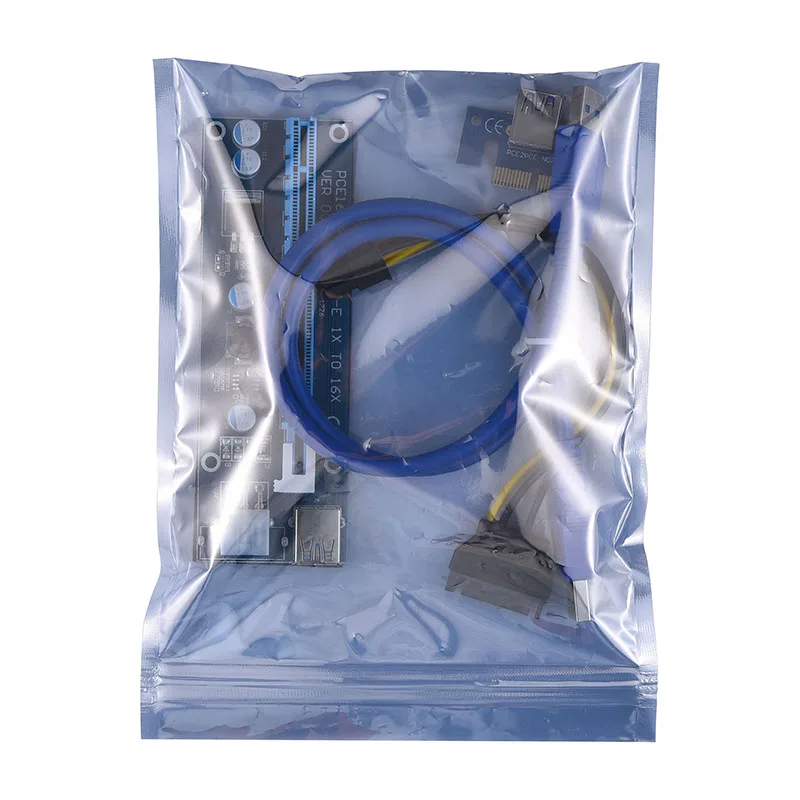 VER 007 PCIe PCI E Express 1x к 16x Riser Card USB 3 0 кабель для передачи данных SATA 6Pin IDE Molex блок питания