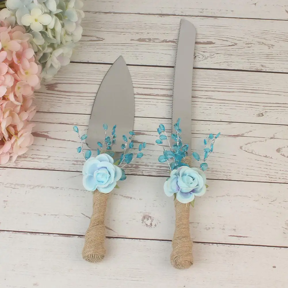 Нержавеющая сталь резак для торта Романтический искусственный цветок комплект