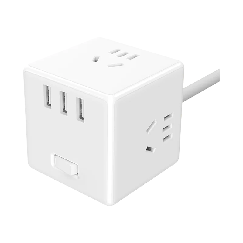 Xiaomi Mijia Rubik's Cube защита конвертера дизайн полосы 3USB разъем PD быстрое зарядное устройство подключаемый Электрический проводной преобразователь