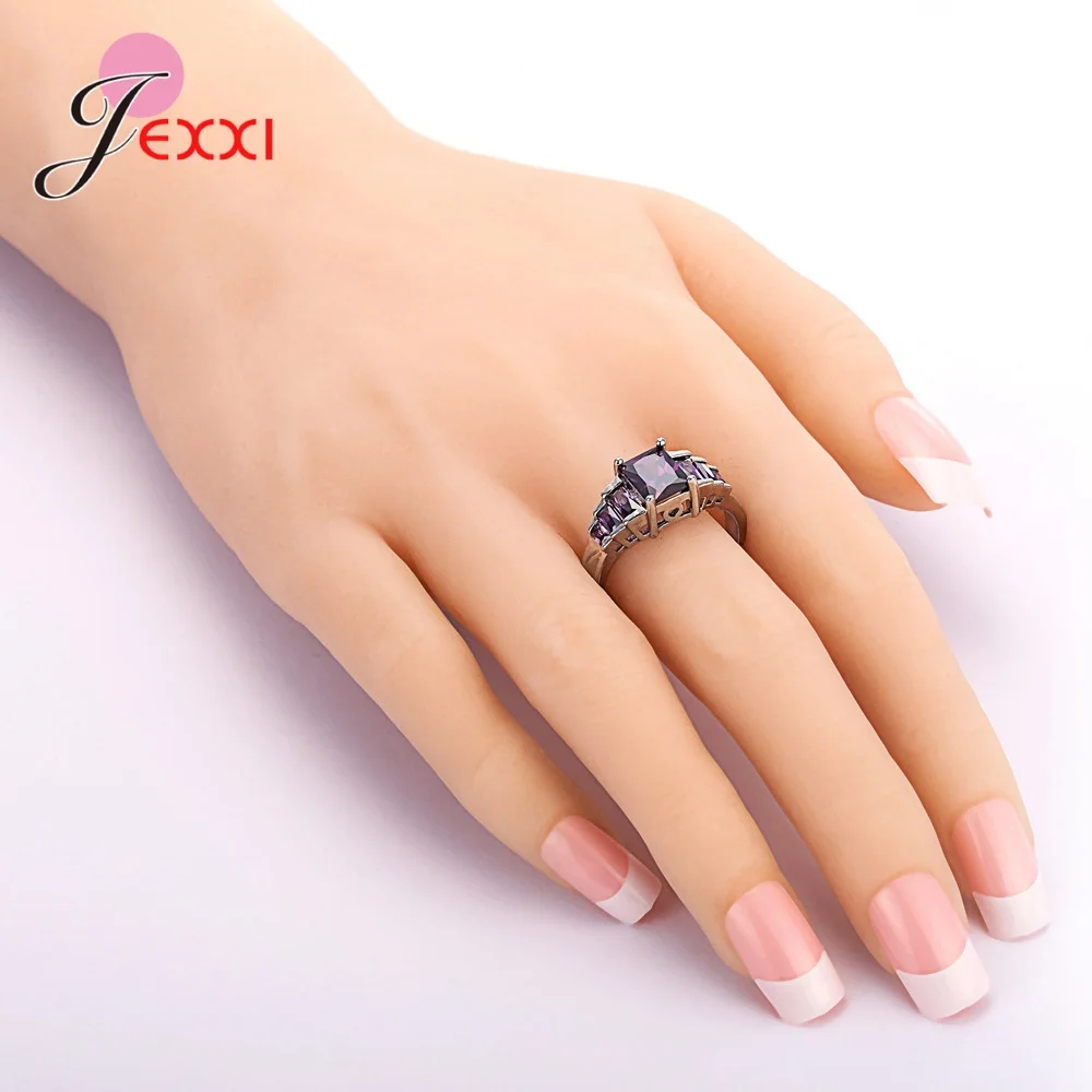 Новая мода 925 стерлингового серебра красочные кубического циркония