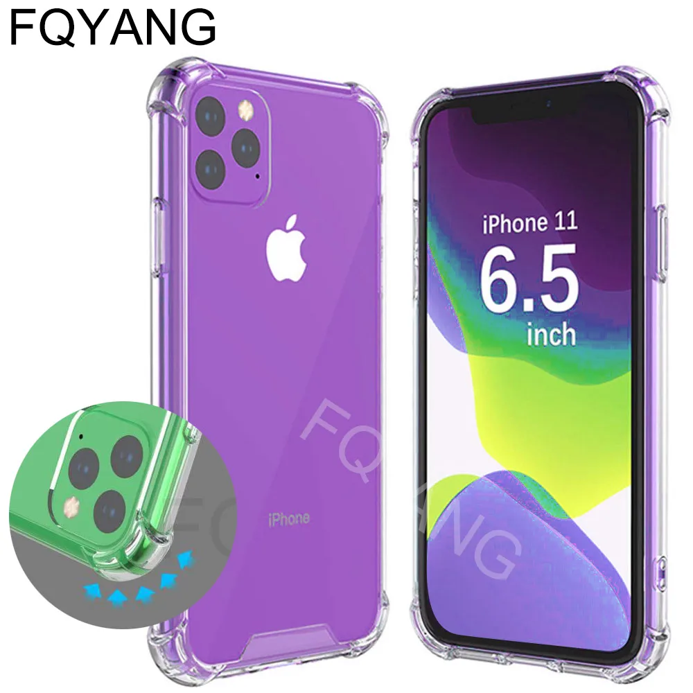 Чехол для Iphone 11 Pro Max 2019 6 5 Мягкий ТПУ прозрачный силиконовый чехол iPhone Xs Xr X 7 8 6S Plus