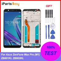 ipartsbuy lcd screen and digitizer full assembly with frame for asus zenfone max pro m1 zb601kl zb602kl
