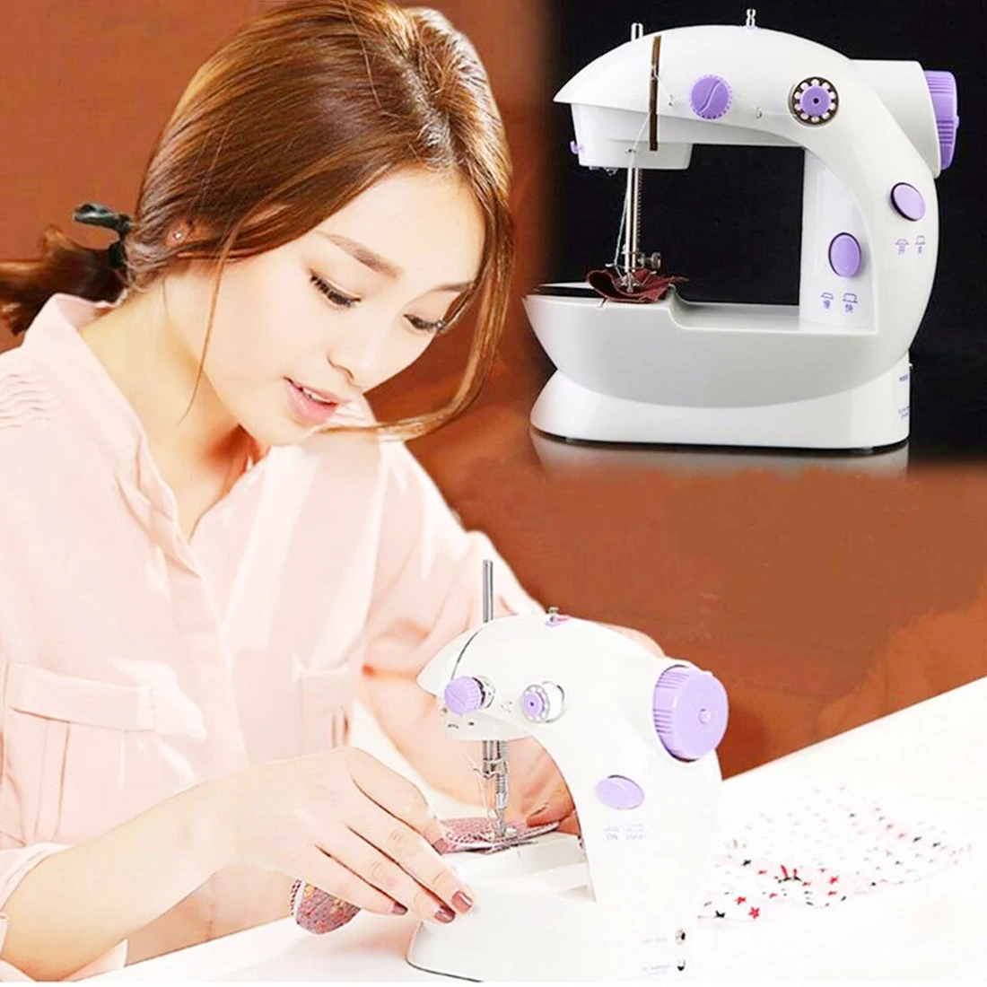 Электрическая швейная машина мини портативный домашний ночной Светильник