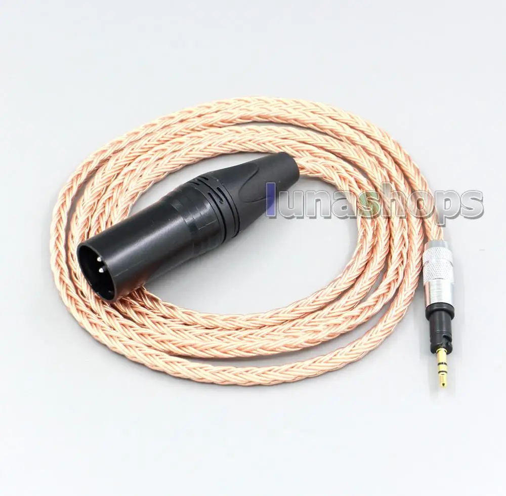 

LN006842 XLR 3 4 Pole 6.5mm 16 Core 99% 7N OCC Headphone Cable For Sennheiser Momentum 1.0 2.0 On-Ear