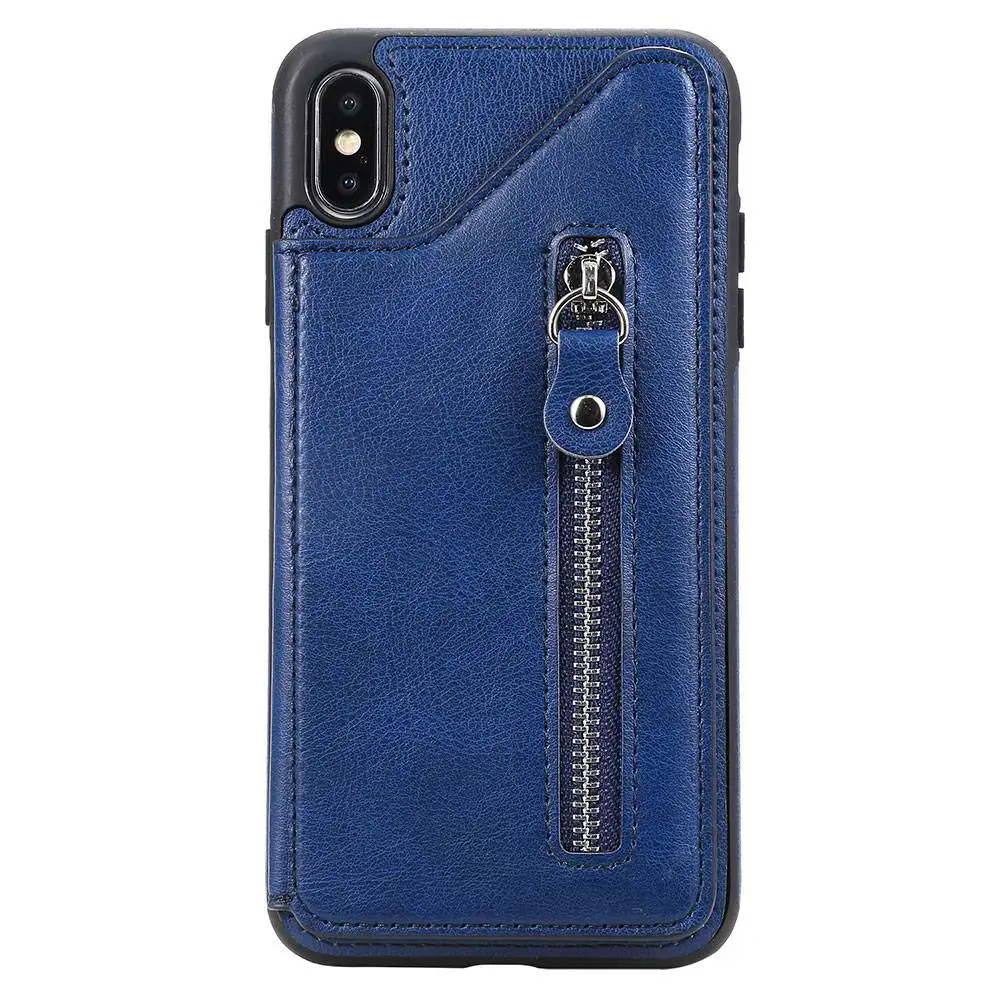 Однотонные флип-Чехлы KISSCASE для iPhone 7 Plus, чехол 6 6s 6plus 6s Plus, мягкий чехол из ТПУ чехол для iPhone 7 8 8Plus XR XS MAX - Цвет: Синий