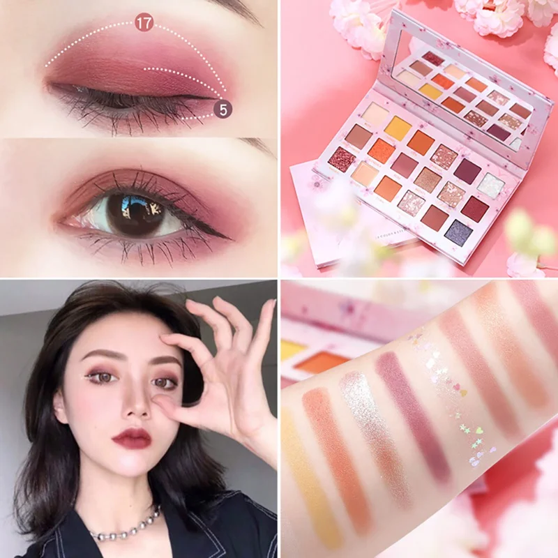 18 цветов цветные тени для глаз Pallete водонепроницаемый стойкий эффект век Палитра