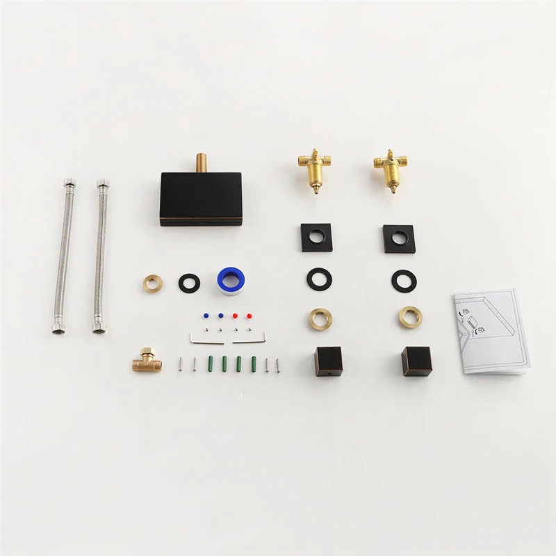 Смеситель для ванной латунный с 2 ручками и 3 отверстиями|Смесители бассейна| |