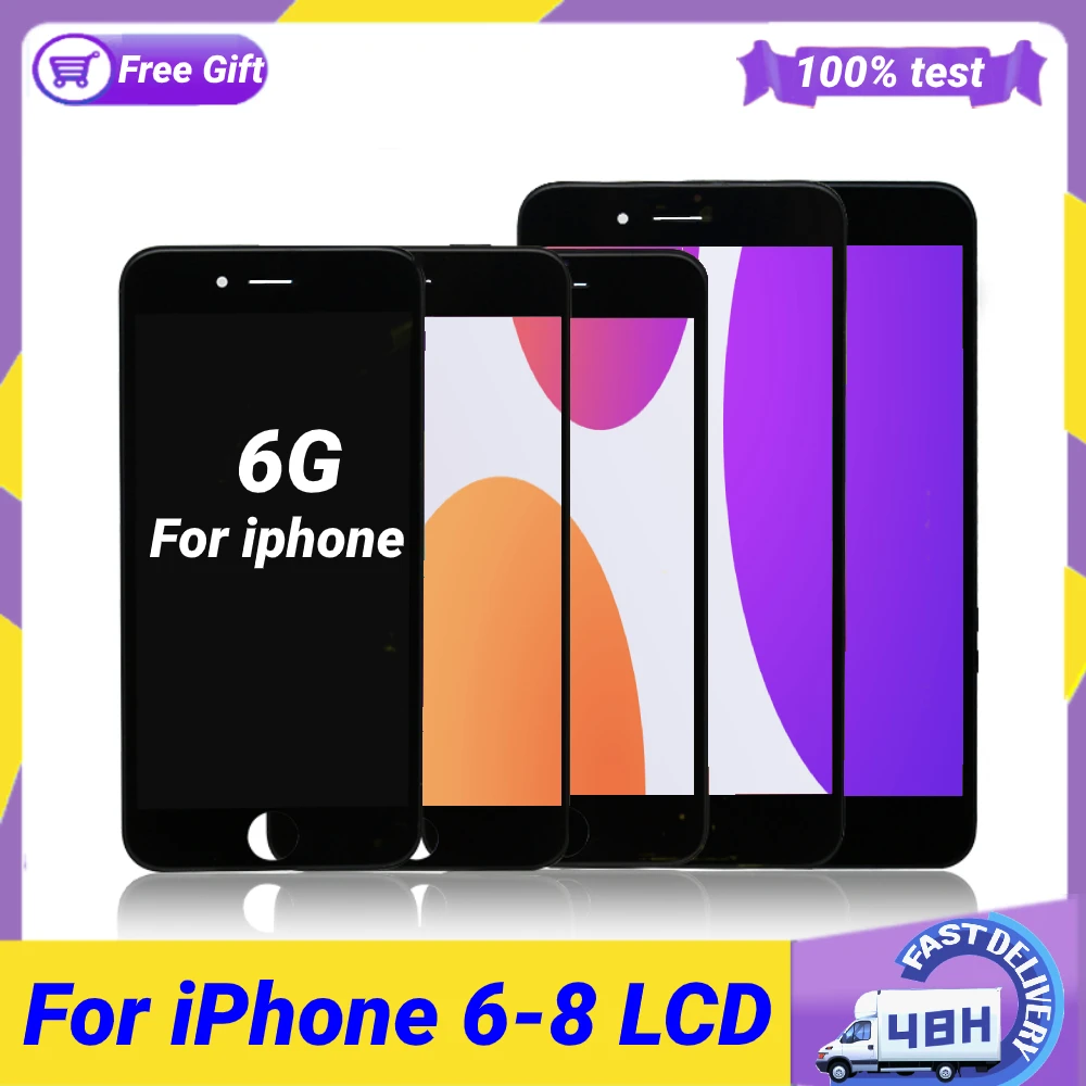 ЖК-дисплей Pantalla для iPhone 6 6S 7G 8G дисплей с сенсорным экраном и дигитайзером в сборе