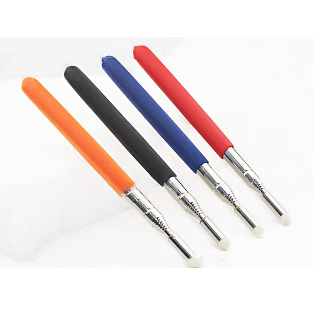 

High quality felt head 1 meter stainless steel telescopic teacher pointer Stretchable Pointer touch whiteboard pen r57
