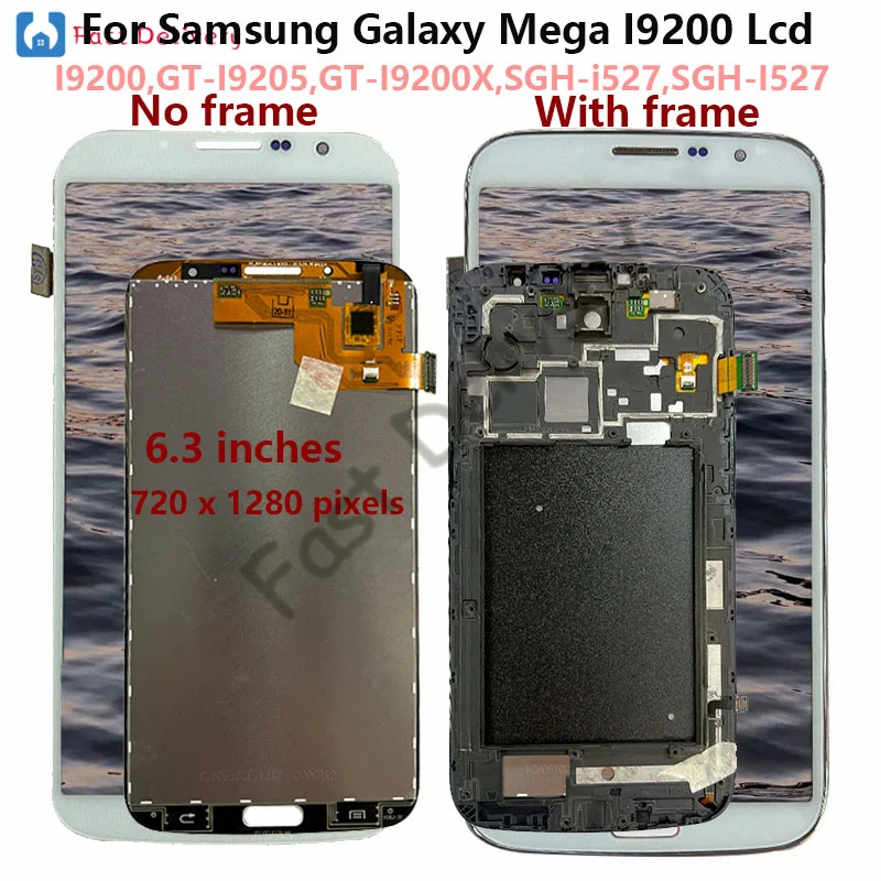 Сенсорный экран для Samsung Galaxy Mega 6.3 i9200 i9205 для Samsung GT-I9200 GT-I9205 GT-I9200X SGH-i527 SGH-I527