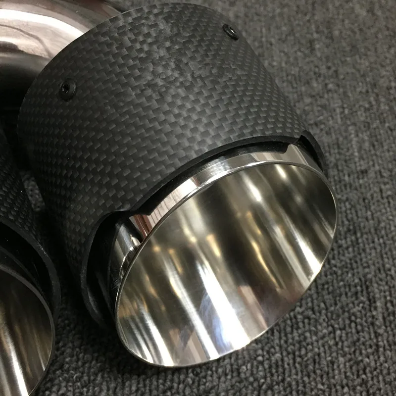 Наконечник для выхлопных газов из углеродного волокна 2 шт. подходит BMW G30 525i 530i 540i