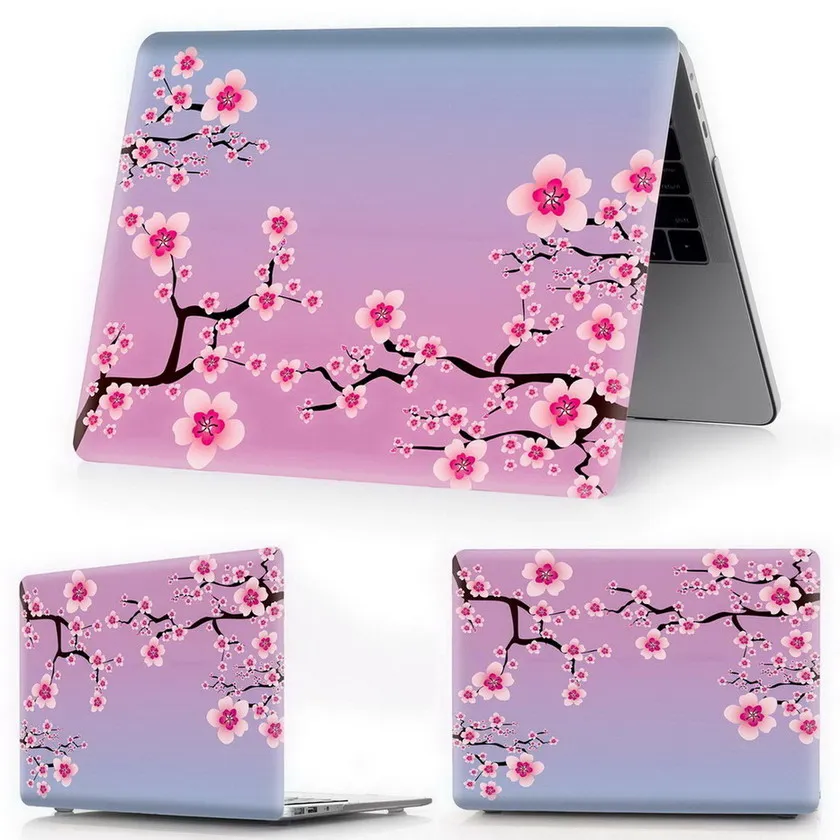Чехол для ноутбука MacBook Air Pro retina 11 12 13 15 для Mac book Pro 13,3 15,4 дюймов с сенсорной панелью ID A2159+ крышка клавиатуры - Цвет: ying-hua-Y8