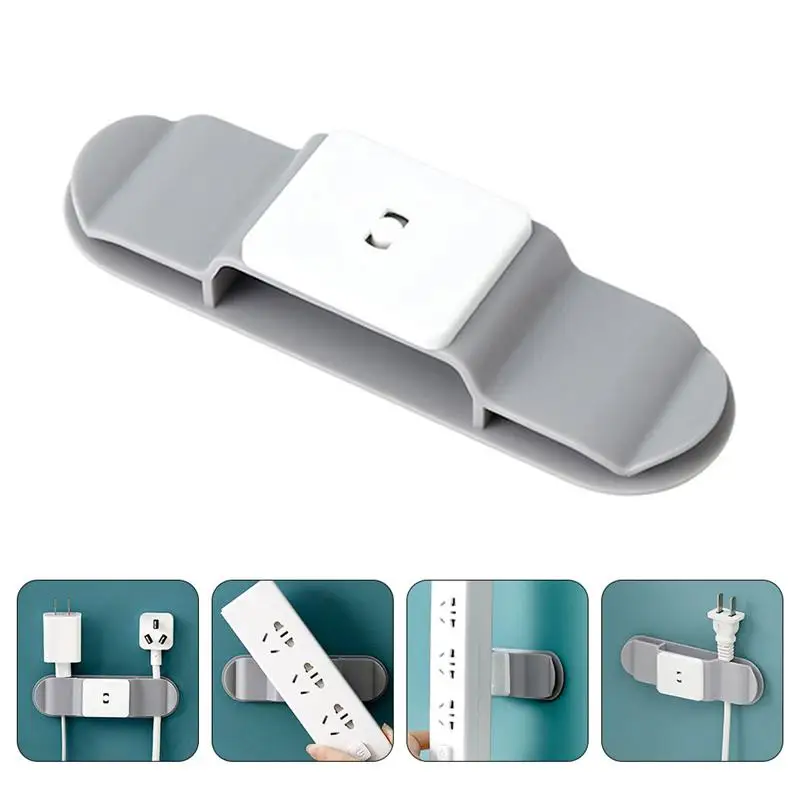 

1pc Seamless Punch-free Plug Storage Hook Delicate Wall-mounted Fixator