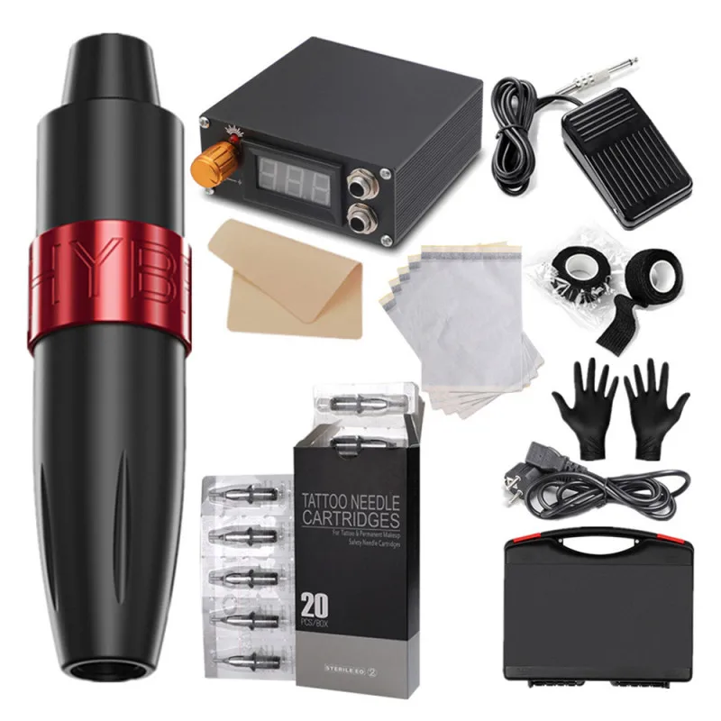 

1Set Rotary Tattoo Pen Machine Kit Powerful Japan Motor Speed Stable Complete Tattoo Machine Kit Tattoo Pen Power Supply