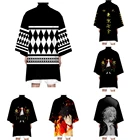 Костюм для косплея японского аниме Мстители Токио, ханагаки такемичи, Кена рукуджи, футболка, плащ, куртка, хаори, кимоно, пальто на Хэллоуин