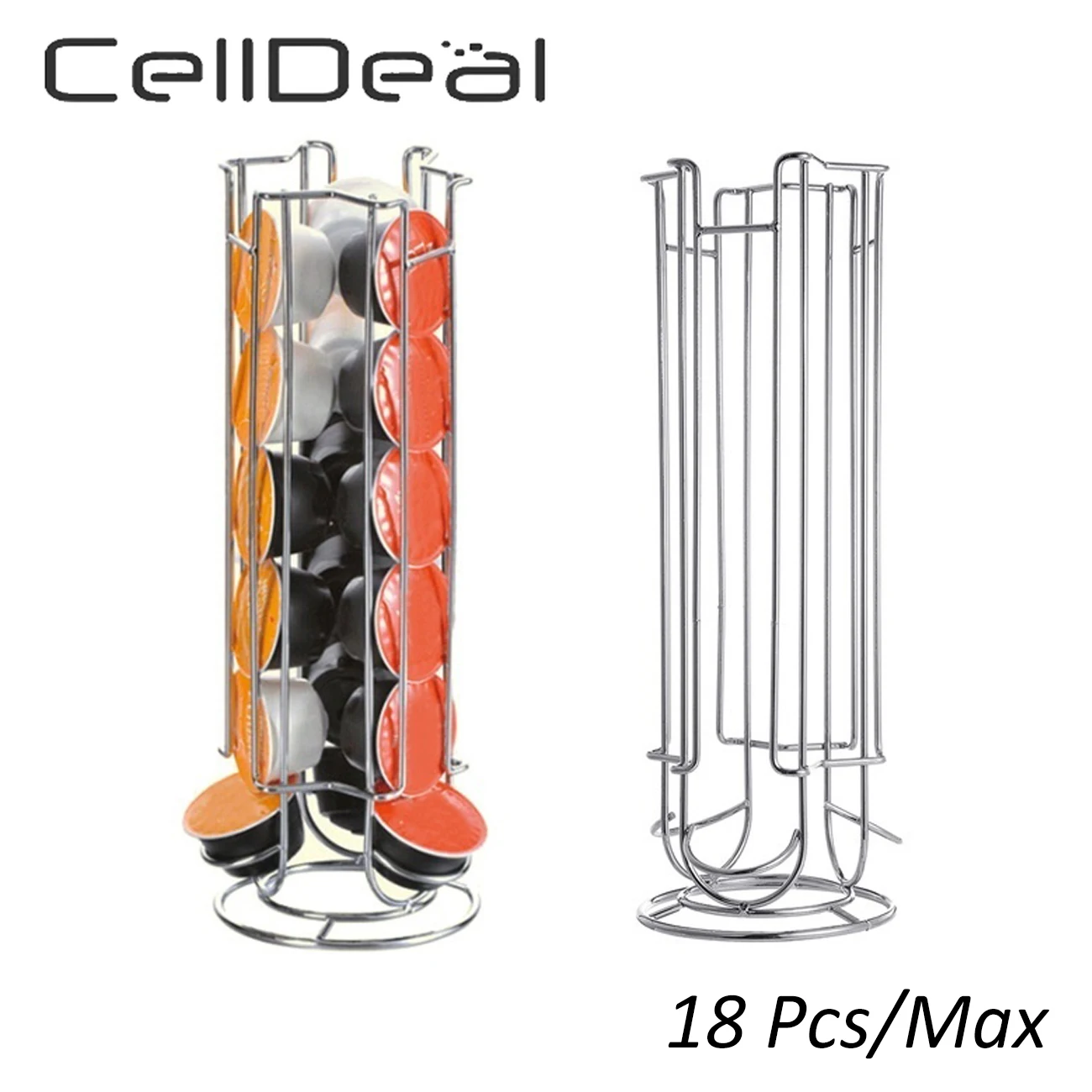 CellDeal 18 шт. диспенсер для кофейных капсул башня капсула держатель подставка