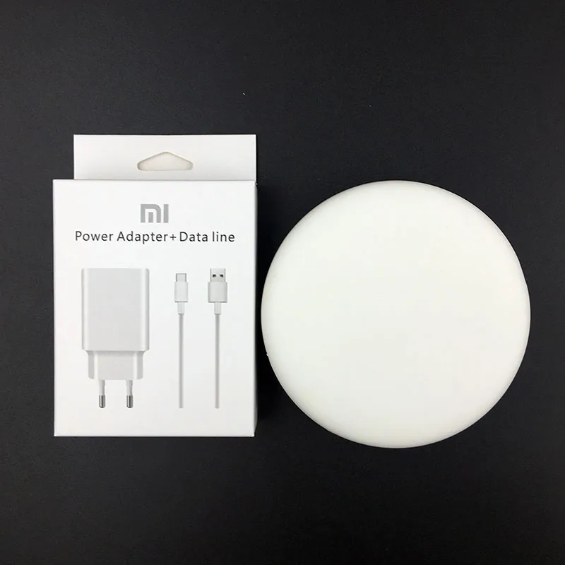 with charger set box Крепление для спортивной камеры Xiao mi qi Беспроводной Зарядное устройство mi x 2s 9 V/1A Быстрая Зарядка адаптер для mi 9 mi x 2s huawei 30 iphone 8 x xs max 11 pro max - Цвет: with charger set box