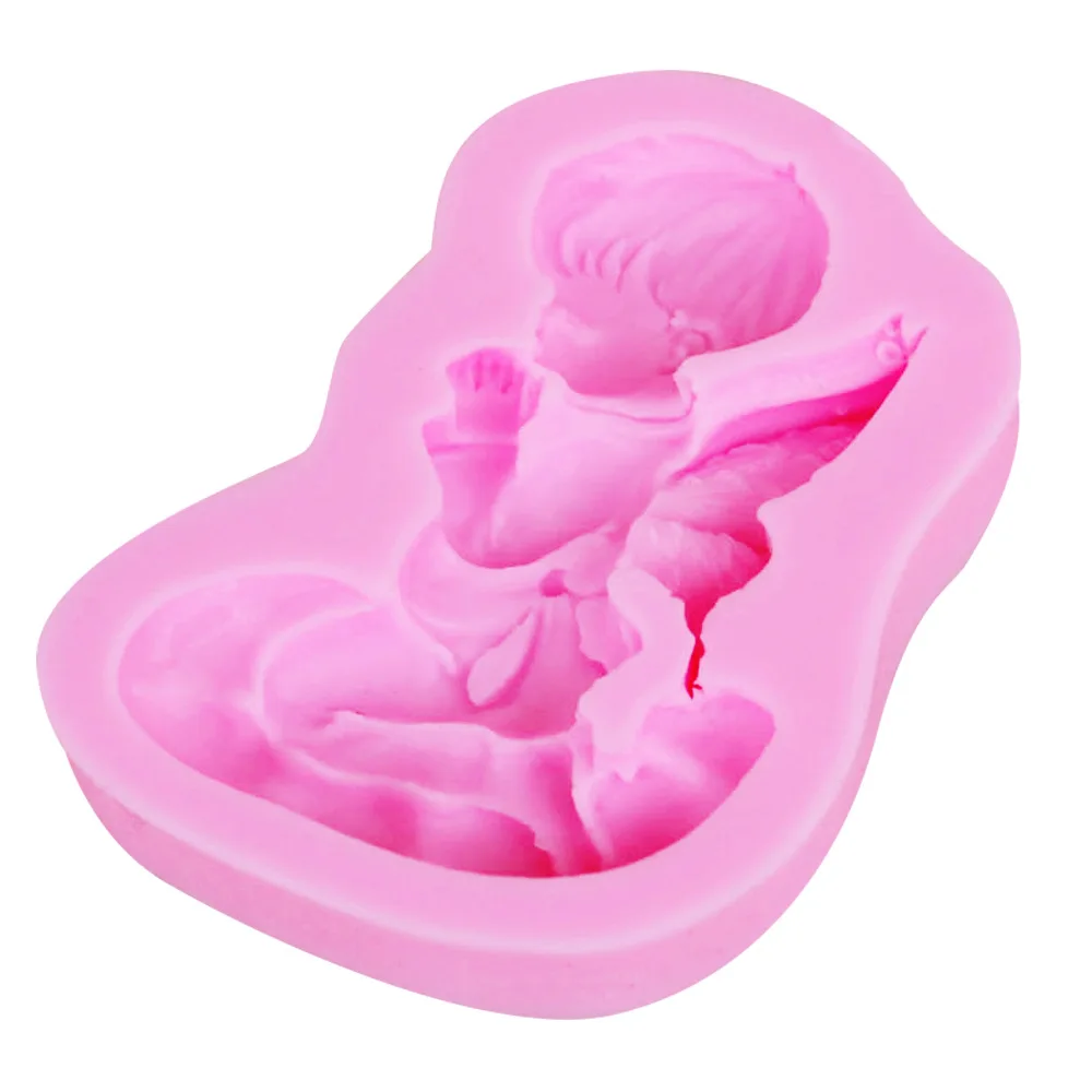 

Praying Little Angel Cake Mold DIY Silicone Fondant Baking Tool Chocolate Mold