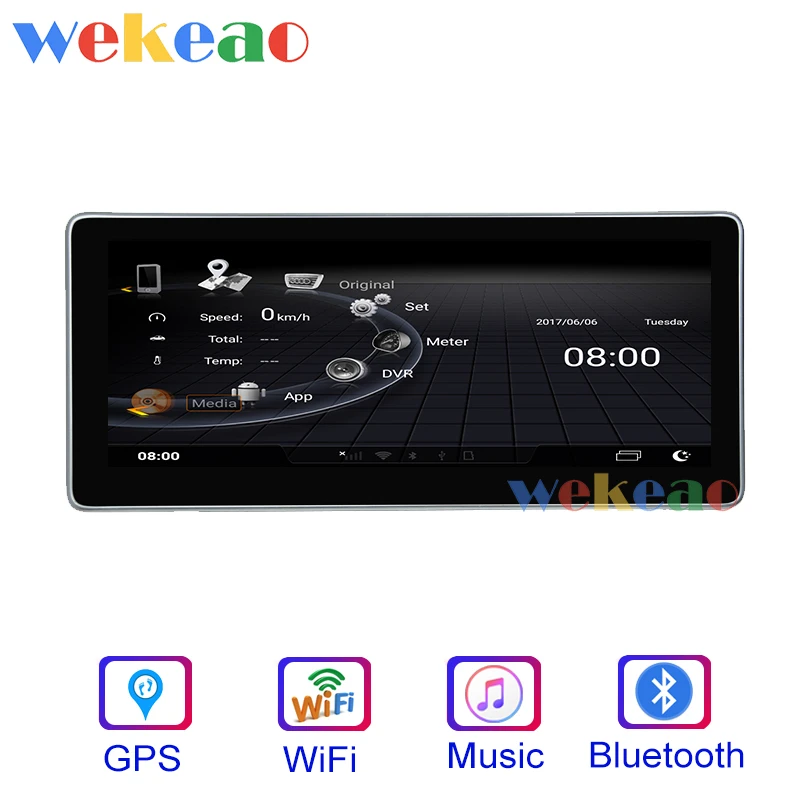 Автомагнитола Wekeao с сенсорным экраном 10 25 дюйма 1 Din Android 9 0 для Audi A6 A6L S6 Dvd плеер 4G GPS