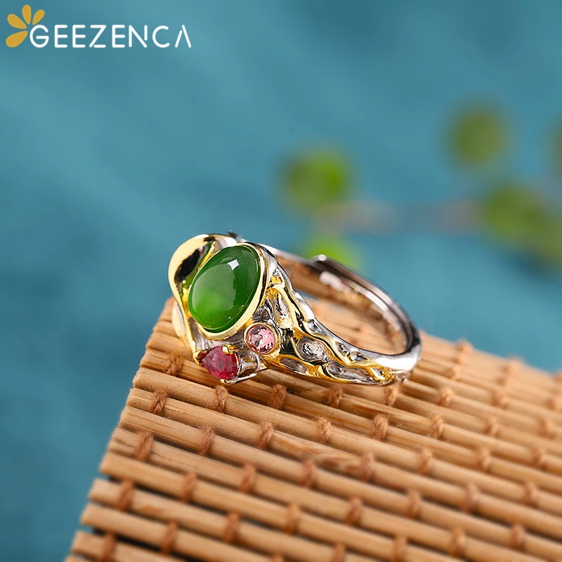 Женское Открытое кольцо из серебра и золота|Кольца| |