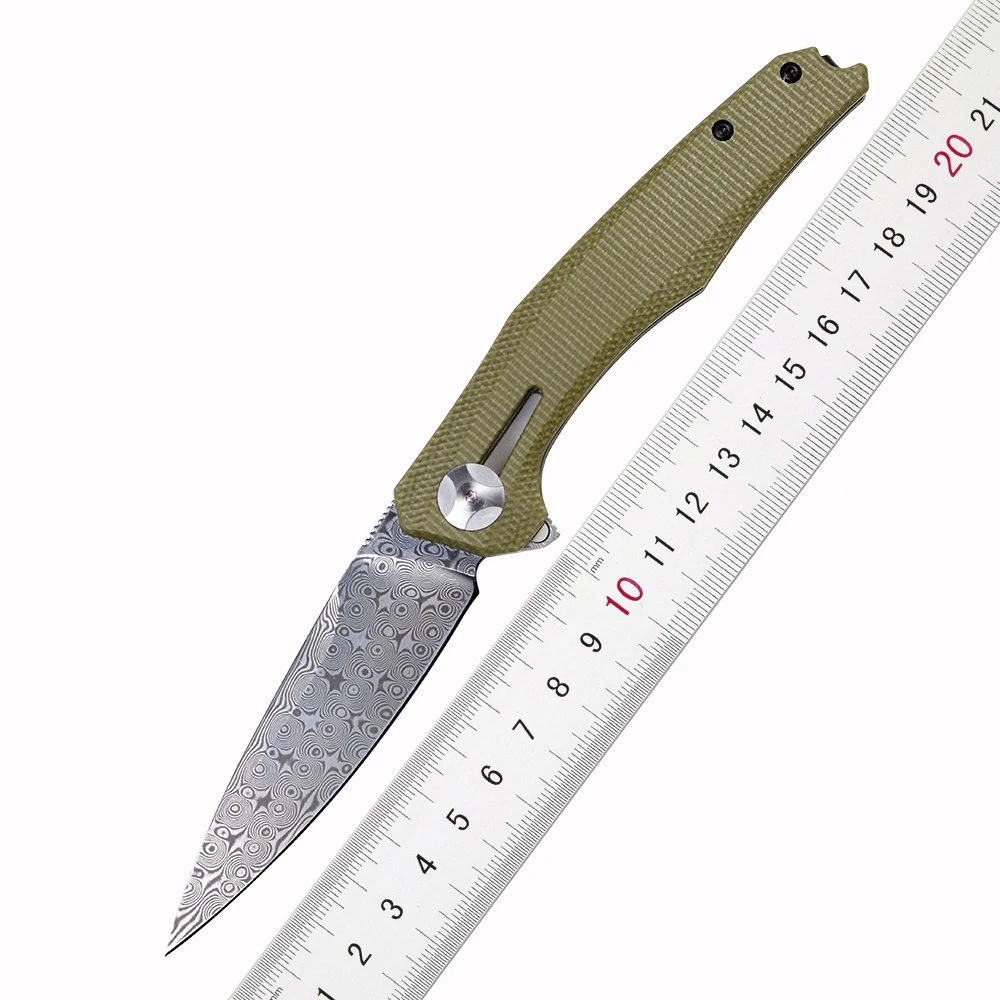 

Original JONGSUN 0707 Tactical Bearing Folding Knife Damas Steel Blade Tape Handle Outdoor Camping Hunting Survival EDC Knife