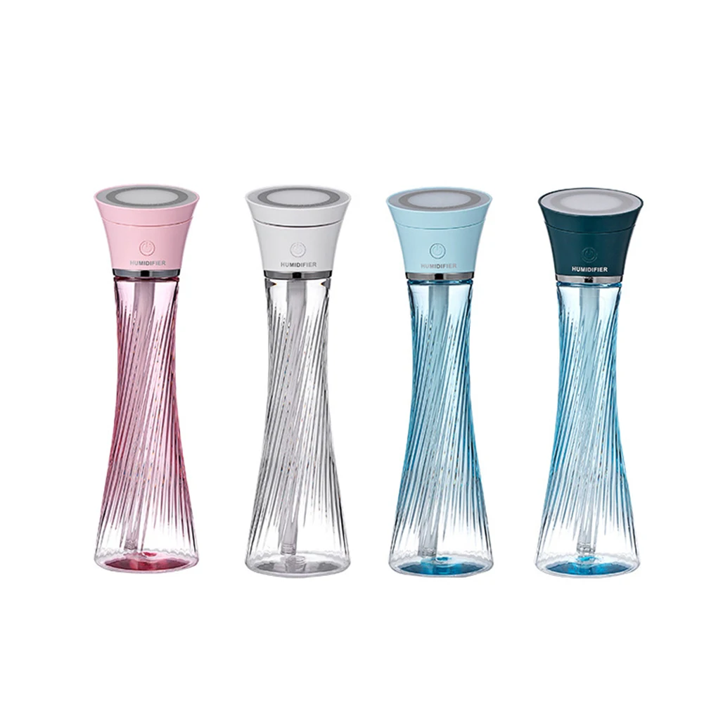 

250ml Air Humidifier Tower Shape Portable Nano Fine Fog Water Mist Maker Household Colorful Night Light Aromatherapy Diffuser