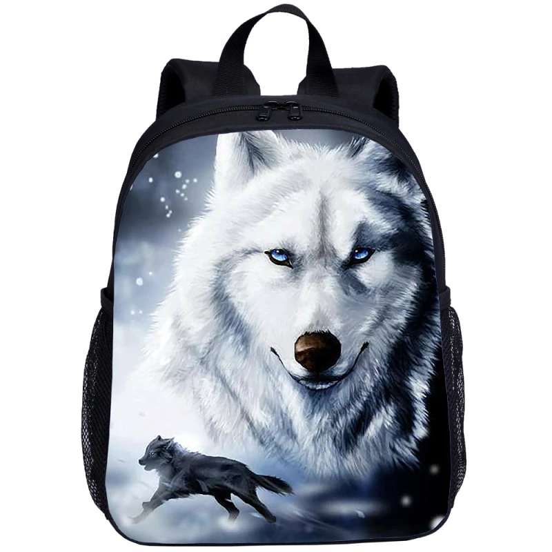 Детские сумки с объемными животными крутой рюкзак изображением Ночного Волка