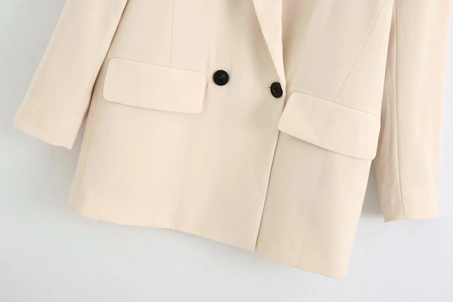 

GVUW Blazer For Women New Vertical Casual Suit Coat Women's Korean Version Ins Loose BF Double Breasted Suit Bimba Y La KB7137