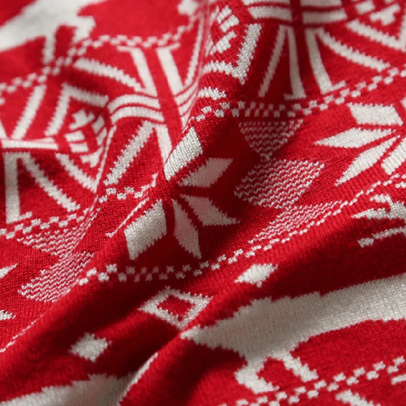 Winter Pullover Sweater Mens Deer Printed Long Sleeve Sweaters Casual Slim Fit Thick 2018 Brand Christmas Style W1 | Мужская одежда