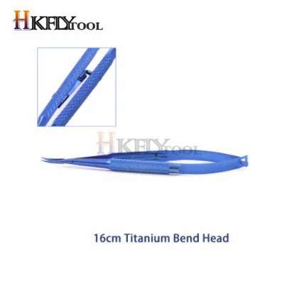 16cm Titanium bend 12,5 см; высота каблука 14 см; каблук 16 см оснастка для приманки держатель инструмент офтальмологический Иглодержатель косметический контактный зажим титановый Пинцет хирургические инструменты - Цвет: 16cm Titanium bend