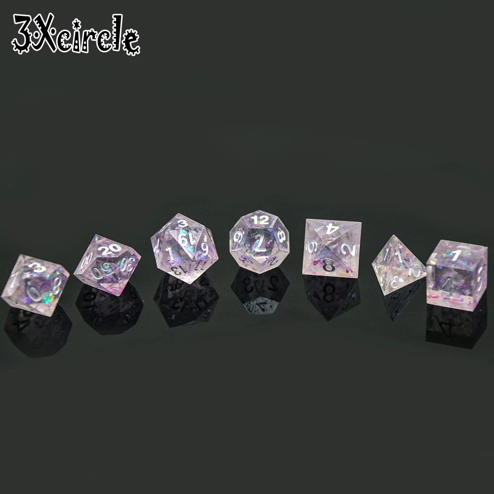 Высшее качество ручная работа красочные острые края и красивые игральные кости