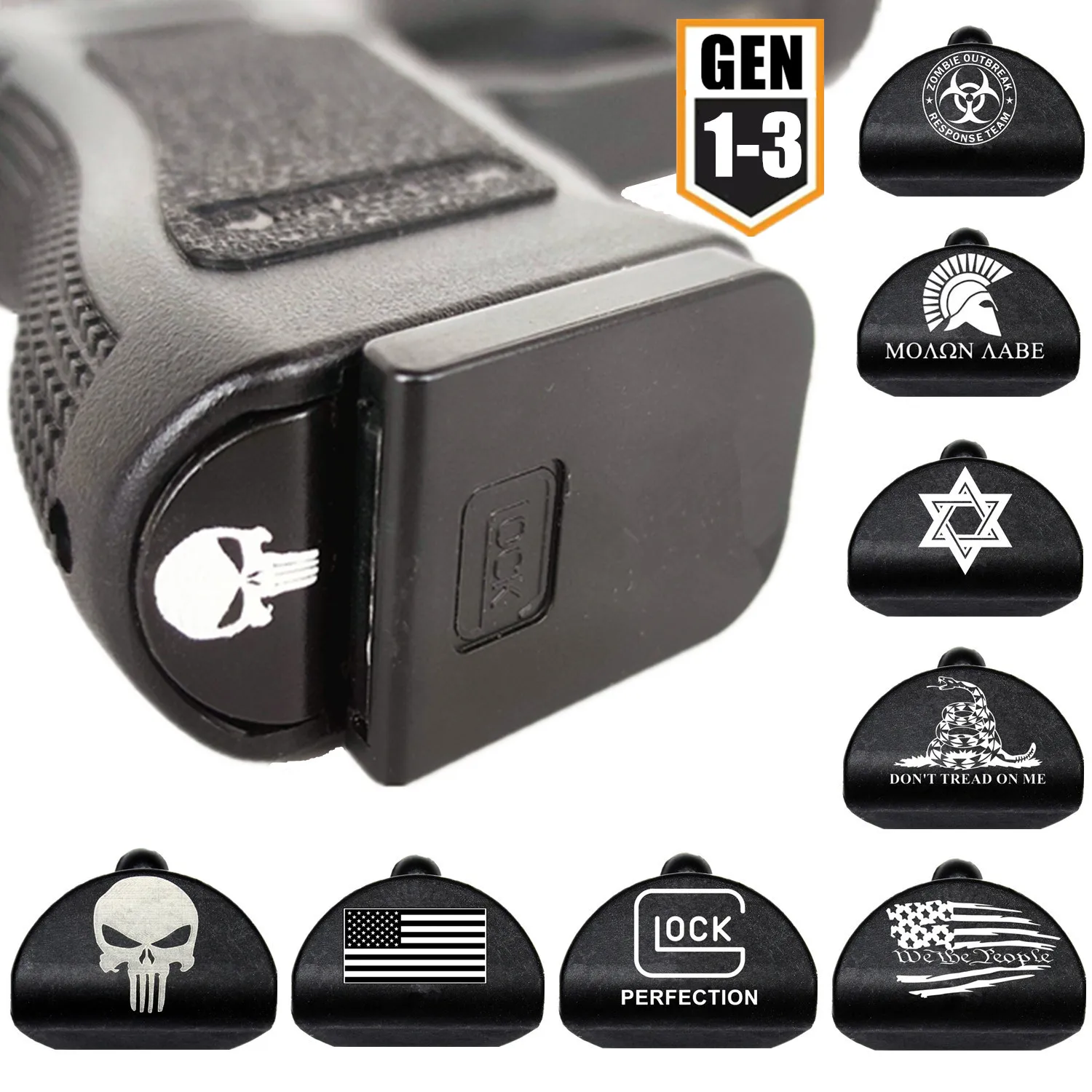 

Grip Frame Insert Plug Magwell for Gen 1/2/3 Glock 17 18 19 20 21 22 23 24 25 34 Gun 9mm Magazine Speed Loader Accessories