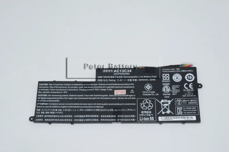 JIGU AC13C34 ноутбук Батарея для ACER Aspire E-11 E3-111 E3-112 ES1 ES1-111 ES1-420 V-11 V3-111 V3-112 V5-122P
