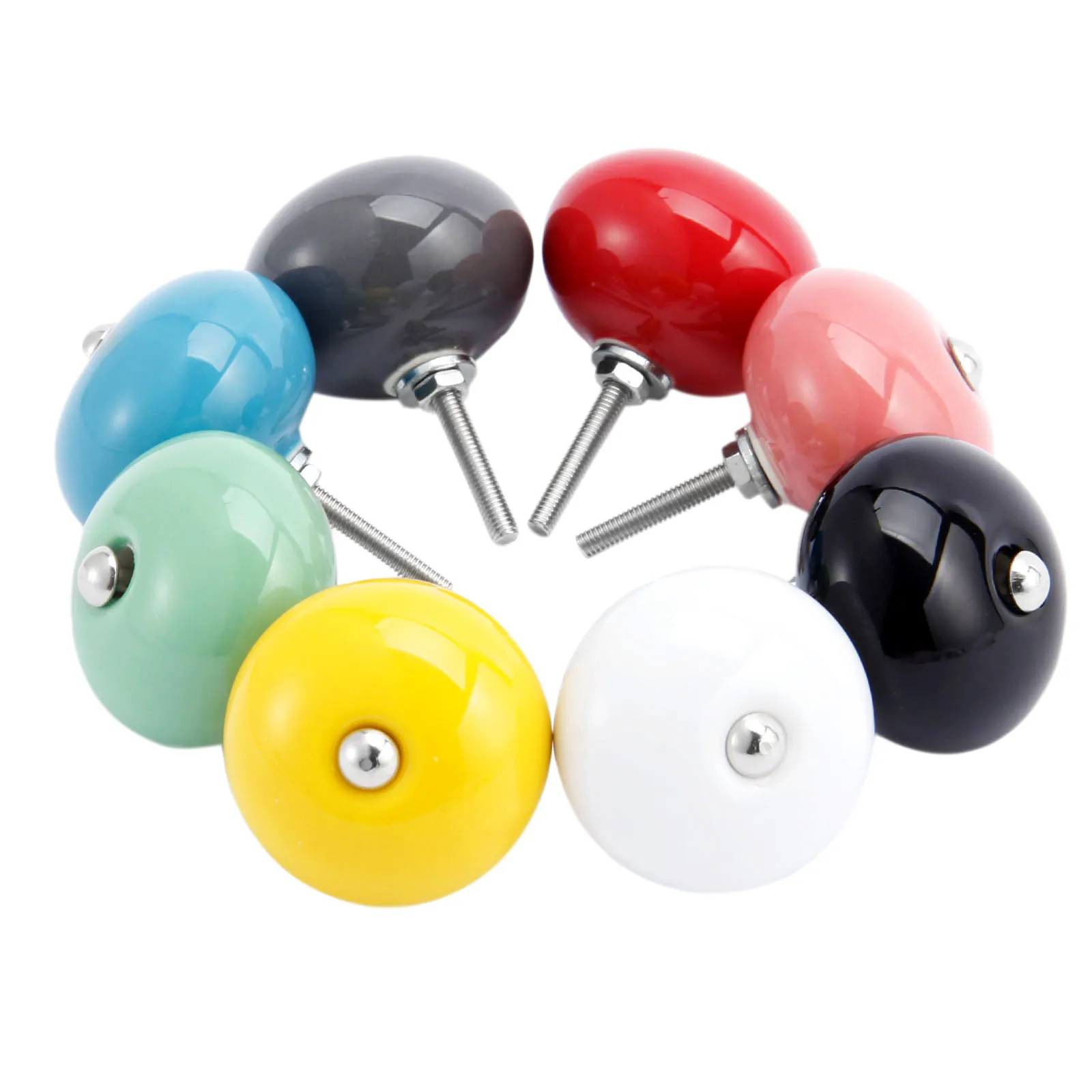 1 круглая мебель ярких цветов ручка для кухни в современном стиле|Ручки шкафов| |