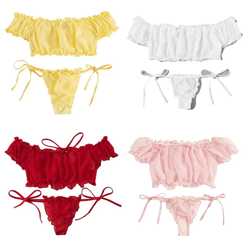 

Women Sexy Lingerie Erotic Lace Transparent Sexy Underwear Bra Thong Langerie Set Ultra-thin Temptation Sexy Pajamas Exotic Sets