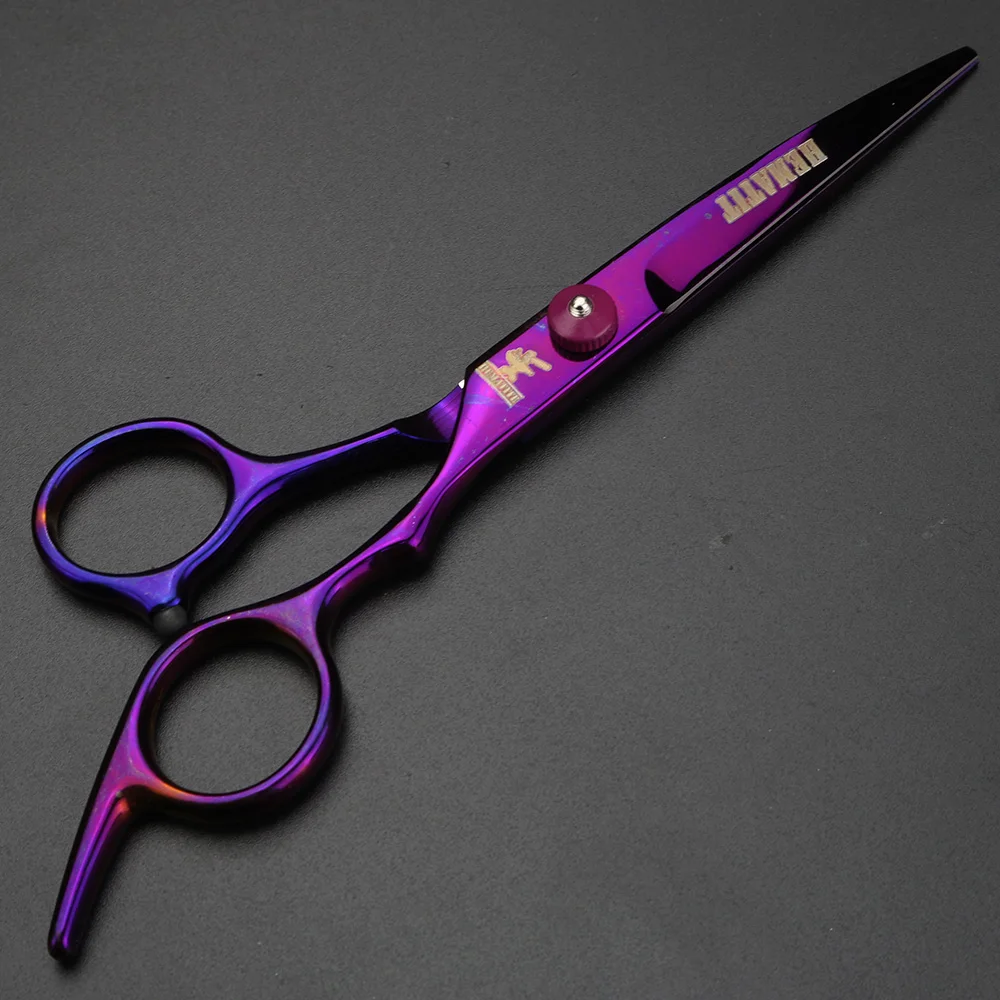 Xuanfeng ножницы для домашних животных фиолетовые кошачьи волосы редкие 6 дюймов