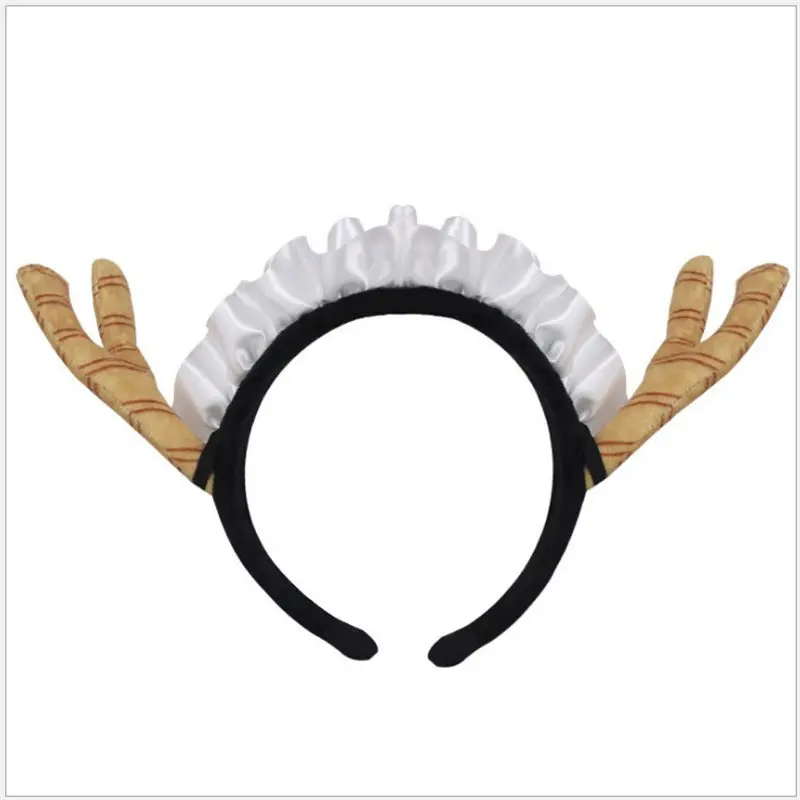 Headband Маскарадные костюмы аниме мисс Кобаяши Дракон горничной Tohru косплей костюм для женщин Кобаяши Сан Чи нет Униформа горничной и парик - Цвет: Headband